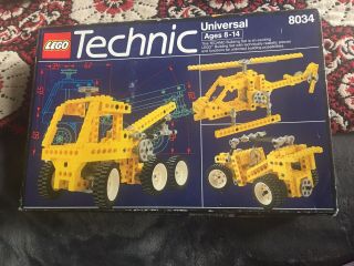 1991 Lego 8034 Technic Universal Set 100 Complete