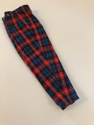 Blue And Red Plaid Pants Vintage Ideal Tammy Doll