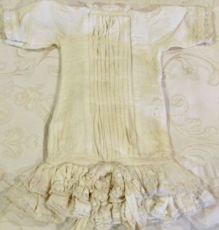 129 Vintage French Jumeau Dress For Antique French Or German Bisque Doll