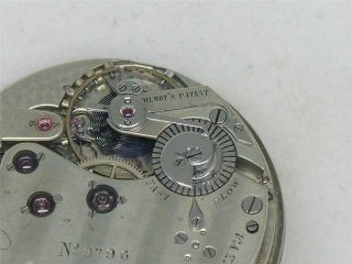 Very Rare High Beat 42mm Tiffany Patek Philippe Nickel Pocket Watch,  Running