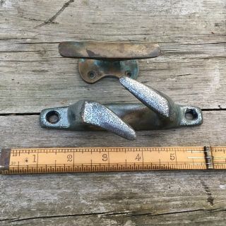 2 X Antique Vintage Maritime Naval Rope Cleats