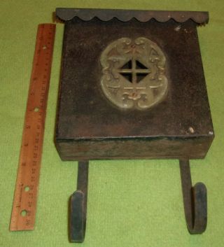 Antique Vintage Wall Mounted Mail Box Mid Century? Decor Collectible Salvage