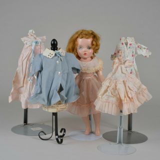 Group Of 5 Tagged Vintage Madame Alexander Outfits W 14 " Doll For Repair