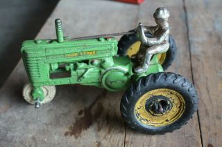 Old Antique John Deere Arcade Tractor Farm Toy