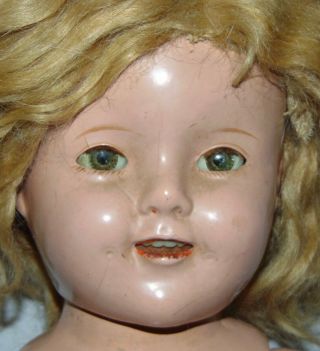 Vintage Shirley Temple Composition Doll Ideal 18 "
