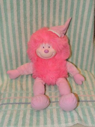 1984 Vintage Animal Toy 14 " Pretty Bright Pink Sprite Doll Plush Toy