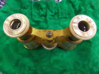 Antique,  1800 ' s,  Lemaire Parisian Opera Glasses.  Mother of Pearl. 3