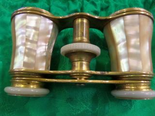 Antique,  1800 ' s,  Lemaire Parisian Opera Glasses.  Mother of Pearl. 7