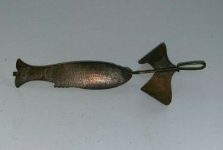 Vintage,  Chapman & Sons,  Theresa,  N.  Y. ,  2,  Copper Fishing Lure (4 - 3/4 Inches Long) 2
