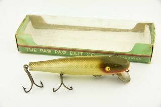 Vintage Paw Paw Pikie Minnow Antique Fishing Lure Et56