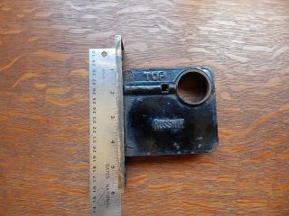Antique Russwin 16 Inch Double Entry Door Brass Push Pull Plates & Lock 8