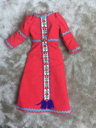 Vintage 1972 Kenner Blythe Doll Roaring Red Dress