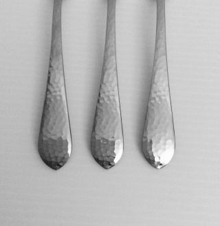 Reed & Barton Hammered Antique 18/8 Stainless Glossy Korea Flatware Choice
