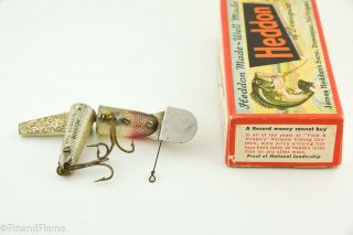 Vintage Heddon Scissor Tail Spook Antique Lure XRS in Correct Box ET20 4