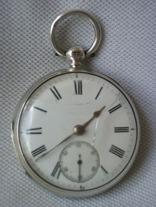 A Antique Gents Sterling Silver Cased Fusee Pocket Watch