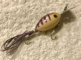 Fishing Lure Fred Arbogast Arbo Gaster Luminous Purple Crawfish Tackle Box Bait 3