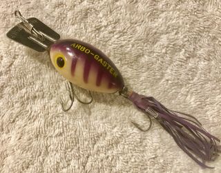 Fishing Lure Fred Arbogast Arbo Gaster Luminous Purple Crawfish Tackle Box Bait 6