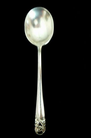 International Sterling Silver Spring Glory Gumbo Cream Soup Spoon No Mono 40 G