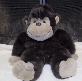 Large Vintage Gorilla Plush 26 " Jungle Monkey Stuffed Animal Made In Korea 1986