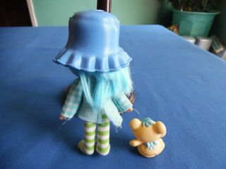 VINTAGE STRAWBERRY SHORTCAKE BLUEBERRY MUFFIN DOLL AND PET 2