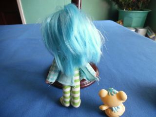 VINTAGE STRAWBERRY SHORTCAKE BLUEBERRY MUFFIN DOLL AND PET 3