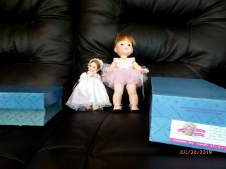 2 Madame Alexander Dolls - Muffin - 1253 - Little Nanny Etticoat - 428 Box & Tags