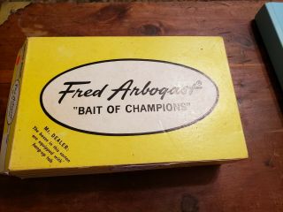 1 Doz.  Fred Arbogast - Hawaiin Wiggler Dealer Box Display Fishing Lure Tackle 3