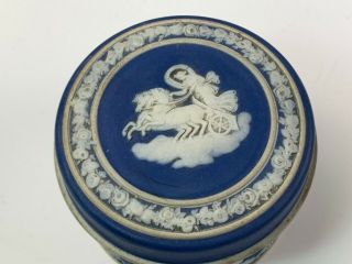 Antique Wedgwood Jasperware Blue & White Treasure Box 2