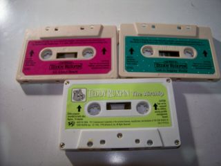 3 Vintage Teddy Ruxpin Tapes " The Airship  Lost In Boggley Woods  All