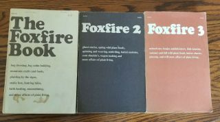 Vintage Foxfire Set Of 3 Book 1 - 3,  