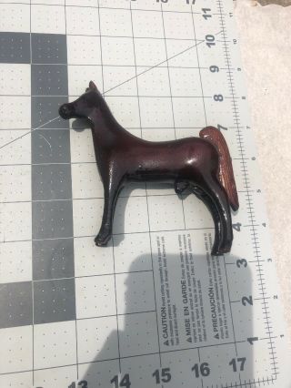 Miniature Antique American Folk Art Carved & Painted Wood Horse,