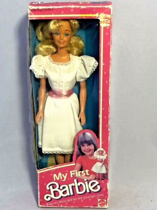Mattel 1984 My First Barbie Doll 1875 Plastic on Box 2