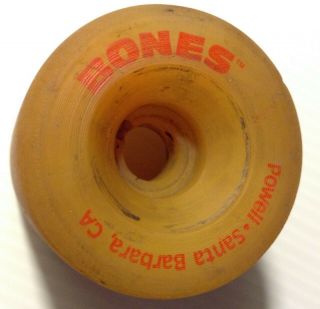 Vintage Powell Bones Skateboard Wheel One 1 Single Santa Barbara,  Ca - Good Cond