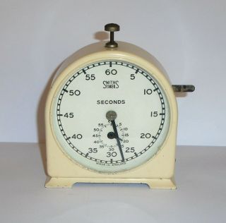 Vintage Smiths English Clock Systems Seconds Processing Timer Code S.  T.  I