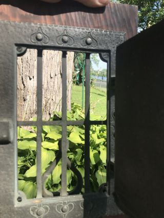 Antique Door Knocker Speakeasy Peephole Gothic Wrought Iron Look By Dorgril