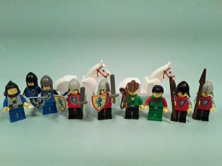 Vintage Lego Knights Horses Minifigures