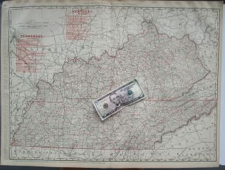 Ky Tn Xl 1901 Kentucky Tennessee Railroad Map Business Railways 1900s Tellico