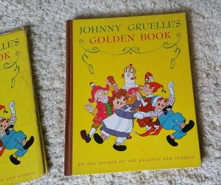 Vtg 1924 Raggedy Ann & Andy Johnny Gruelle Large Golden Book W Dust Jacket