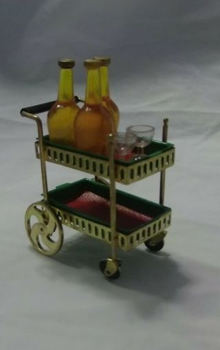 1964 Ideal Petite Princess Fantasy Furniture Rolling Tea Cart