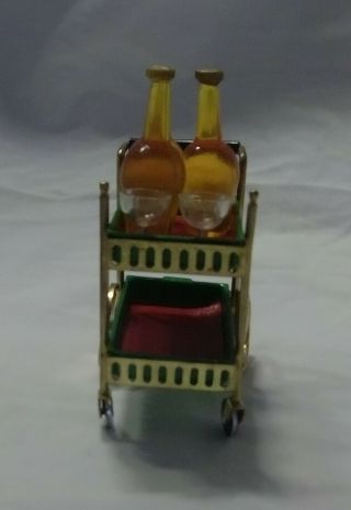 1964 Ideal Petite Princess Fantasy Furniture Rolling Tea Cart 2