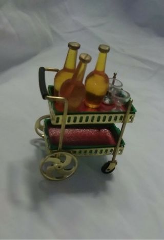 1964 Ideal Petite Princess Fantasy Furniture Rolling Tea Cart 4