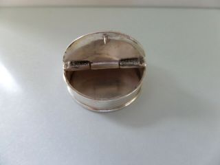 Stylish Vintage 925 Solid Silver Pill Box 3