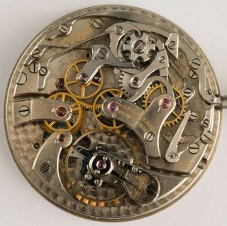 Antique CH Meylan Private Label Split Seconds Chronograph Pocket Watch Movement 5