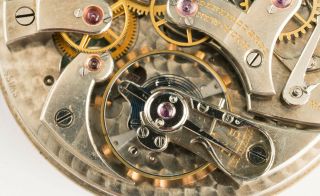 Antique CH Meylan Private Label Split Seconds Chronograph Pocket Watch Movement 6