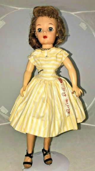 18 " Vt Ideal Miss Revlon Doll - " Kissing Pink " - Yellow Stripe - With Tag -