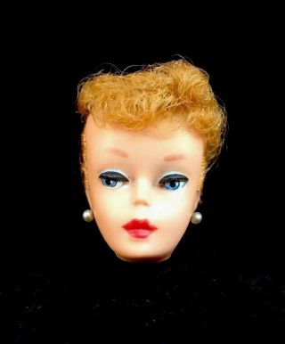 Vintage 1961 Blonde Barbie 5 Or 6 Ponytail 850 Head Only