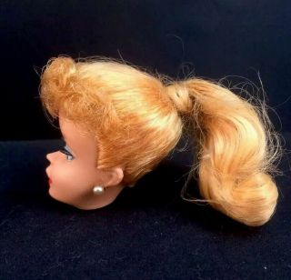 Vintage 1961 Blonde Barbie 5 Or 6 Ponytail 850 HEAD ONLY 2