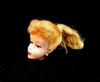 Vintage 1961 Blonde Barbie 5 Or 6 Ponytail 850 HEAD ONLY 7
