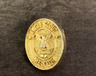 Boy Scouts Of America Eagle Scout Mentor Gold Pin Bsa Antique Zinc Alloy Oa Camp