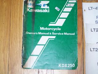 17 Vintage Motorcycle & Scooter Owners Manuals & Pre - Delivery Service Guides 3